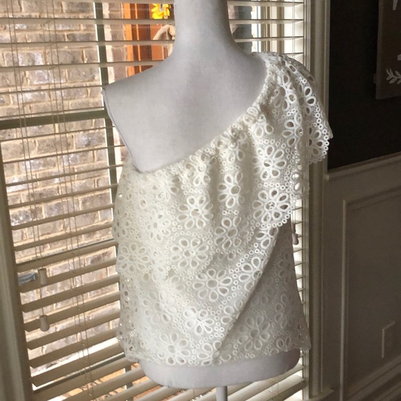 Jack by BB Dakota Lolita Off white top  sz L - Picture 3 of 6